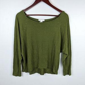 Boutique | Army Green Crop Top Size Large